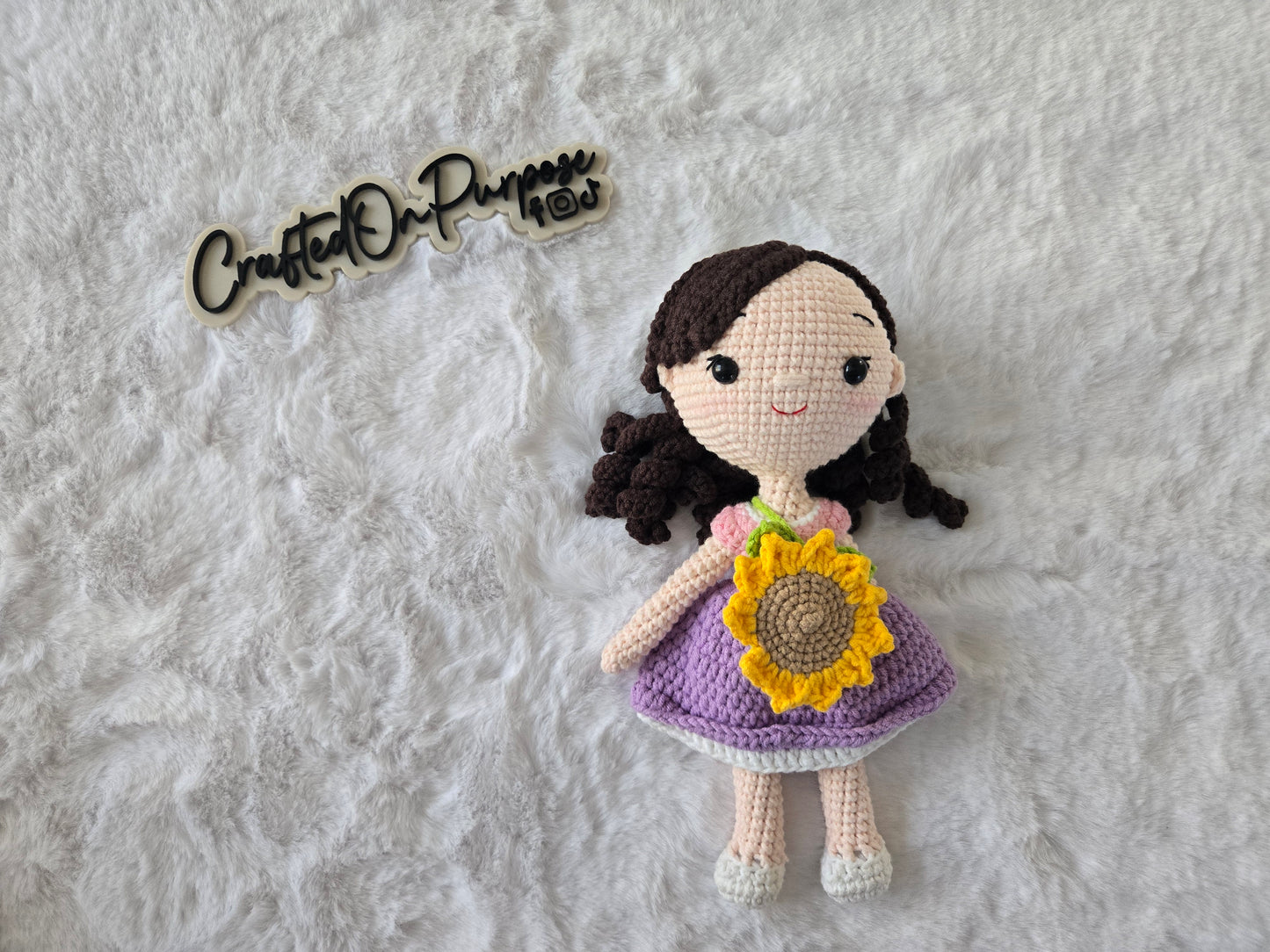Hand crochet doll