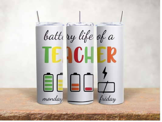 20 oz tumbler-teacher