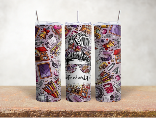 20 oz tumbler-teacher