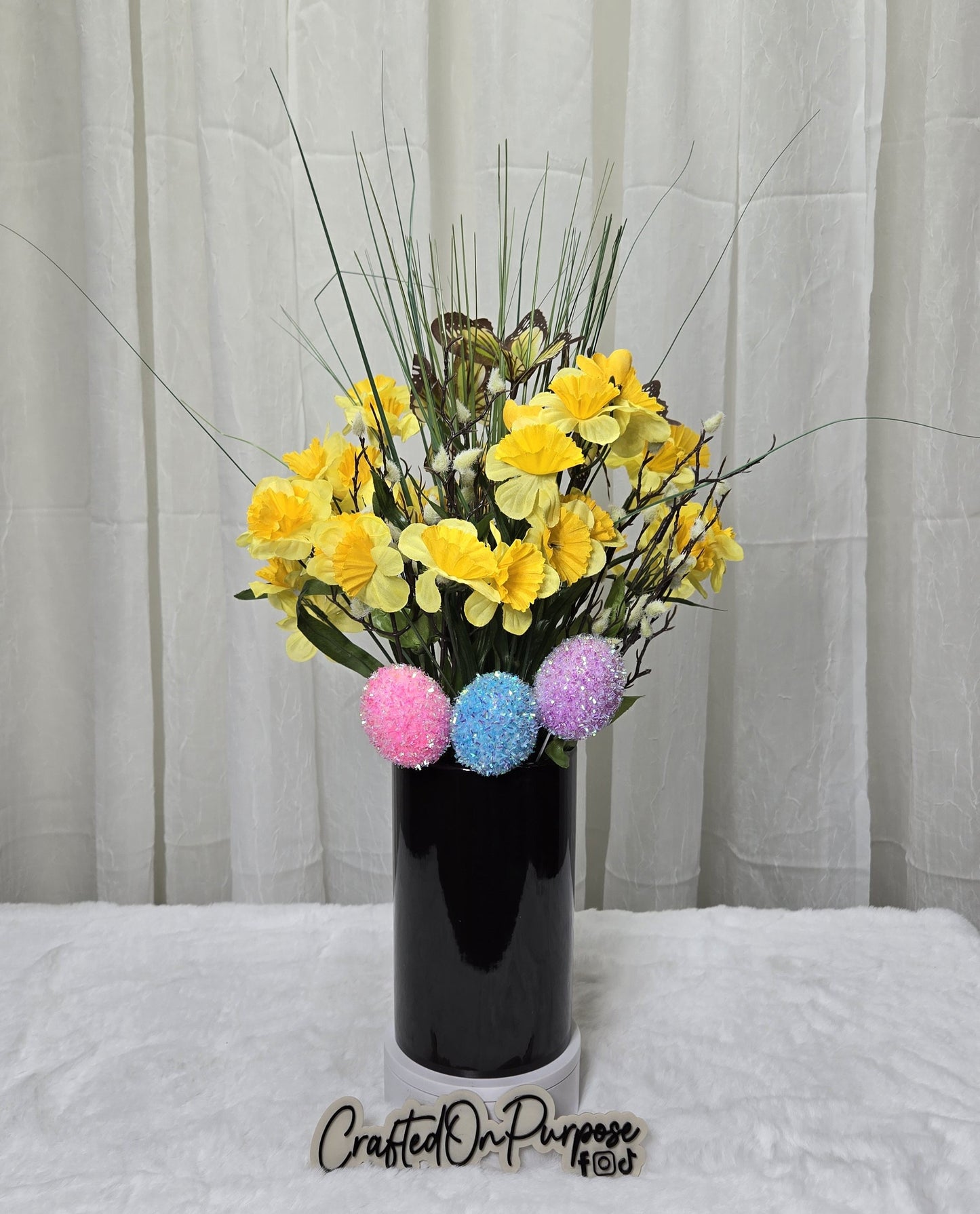 EASTER FAUX FLOWER DECOR