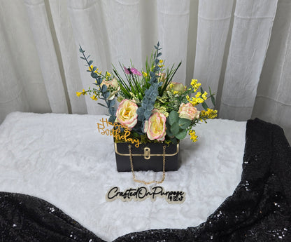 Artificial flowers arrangement