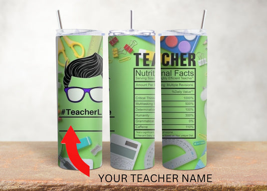 20 oz tumbler-teacher