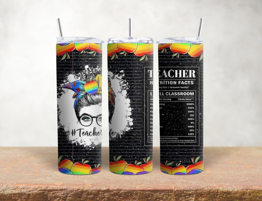 20 oz tumbler-teacher