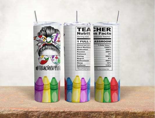 20 oz tumbler-teacher