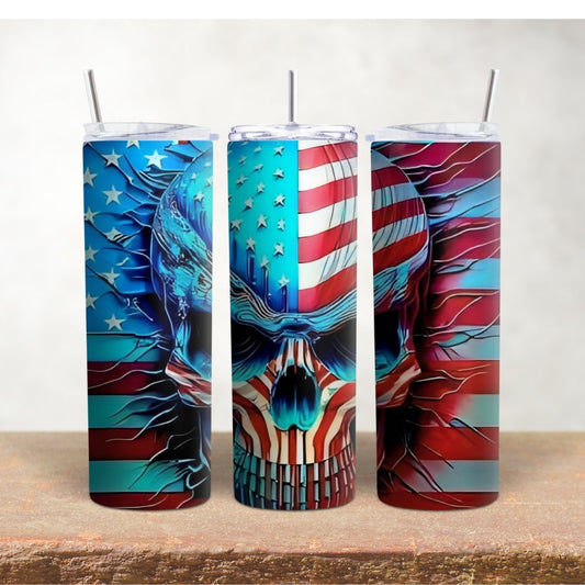 20 oz tumbler-patriotic