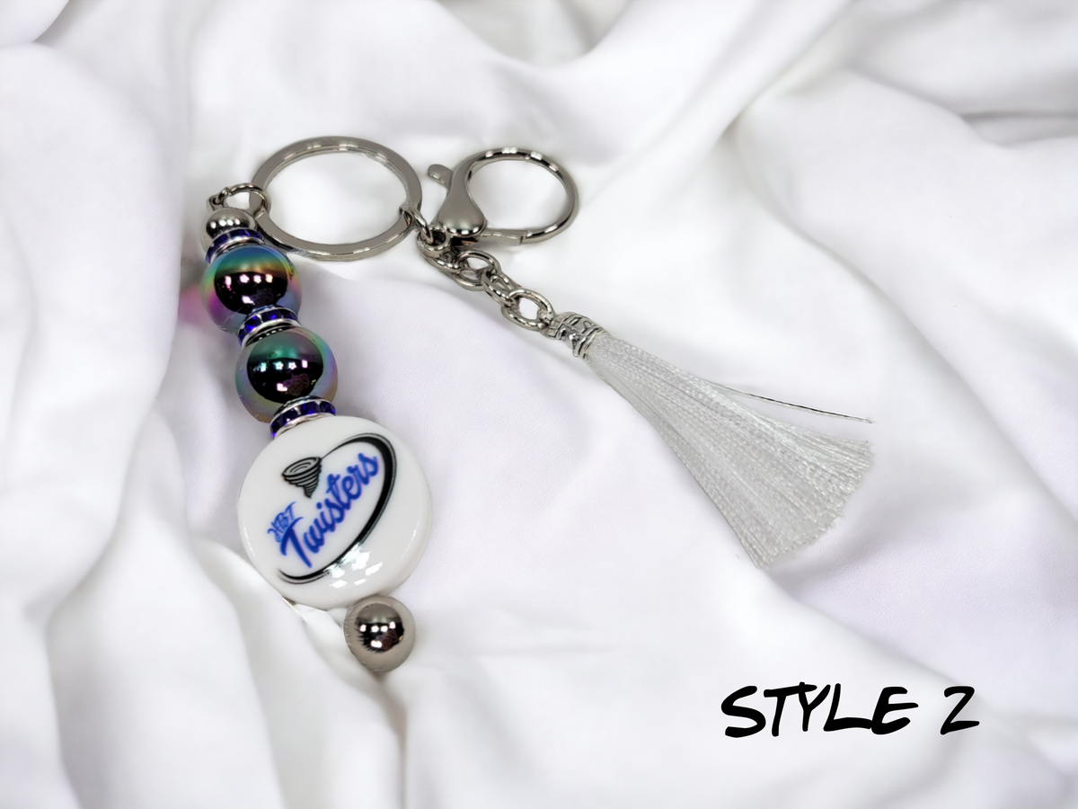 Hs Combained Keychain HBT BEADED KEYCHAIN – CRAFTEDONPURPOSE LLC.