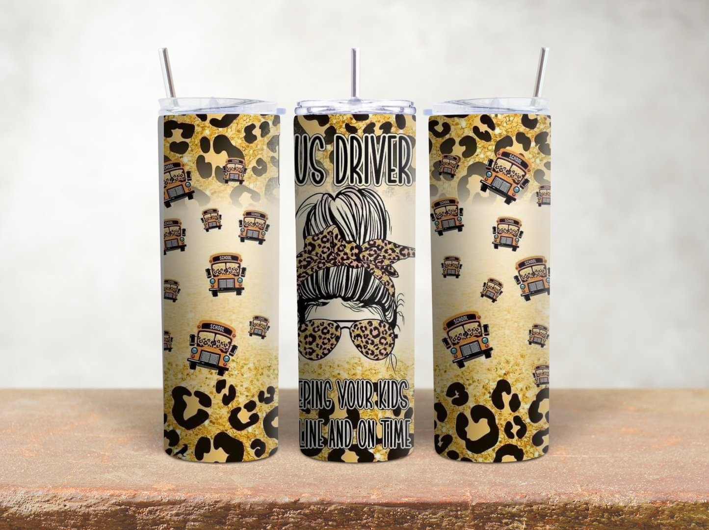 20 oz tumbler- school bus driver