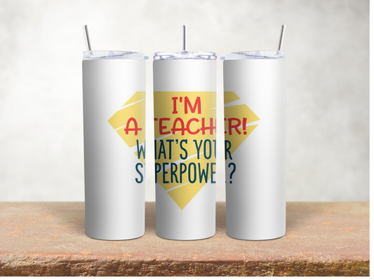 20 oz tumbler-teacher