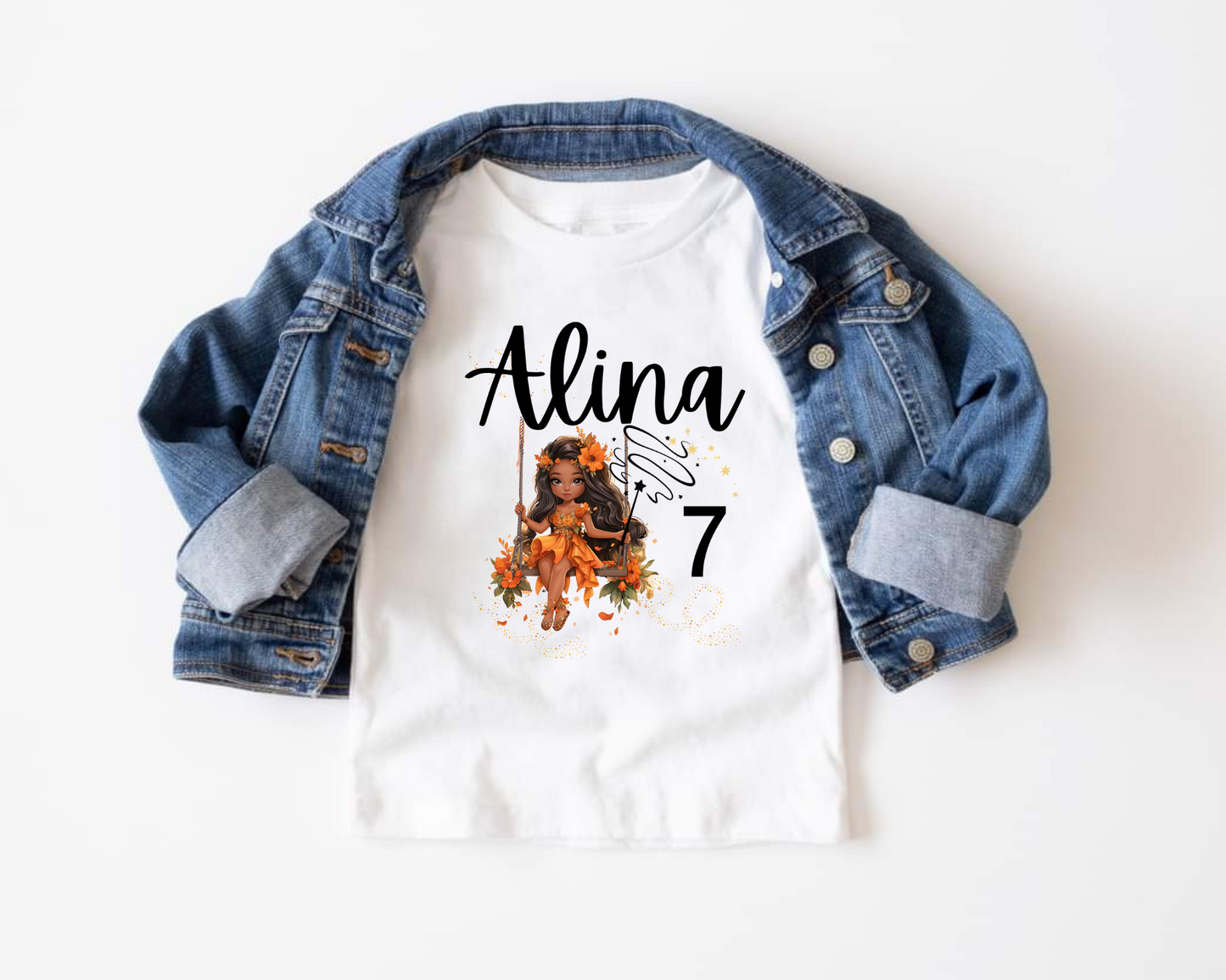 CUSTOMIZED BIRTHDAY T-SHIRT FOR GIRL